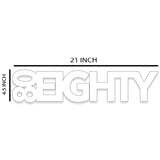 80Eighty® White Decal