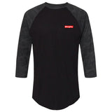 80Eighty® Premium Black Camo Baseball Shirt