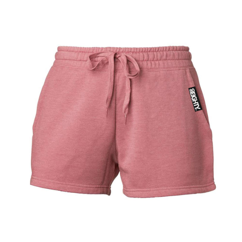 80Eighty® Women's Pink Fleece Shorts - XS