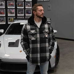 80Eighty® HeartCars Flannel HoodedJacket