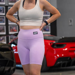 80Eighty® Women's Lilac Biker Shorts