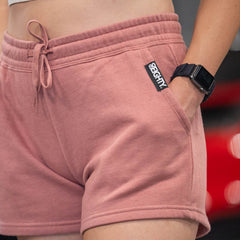 80Eighty® Women's Pink Fleece Shorts