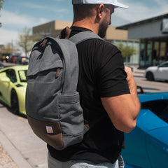 80Eighty® HeartCars Canvas Backpack