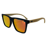 80Eighty® Polarized Bamboo Sunglasses - Red