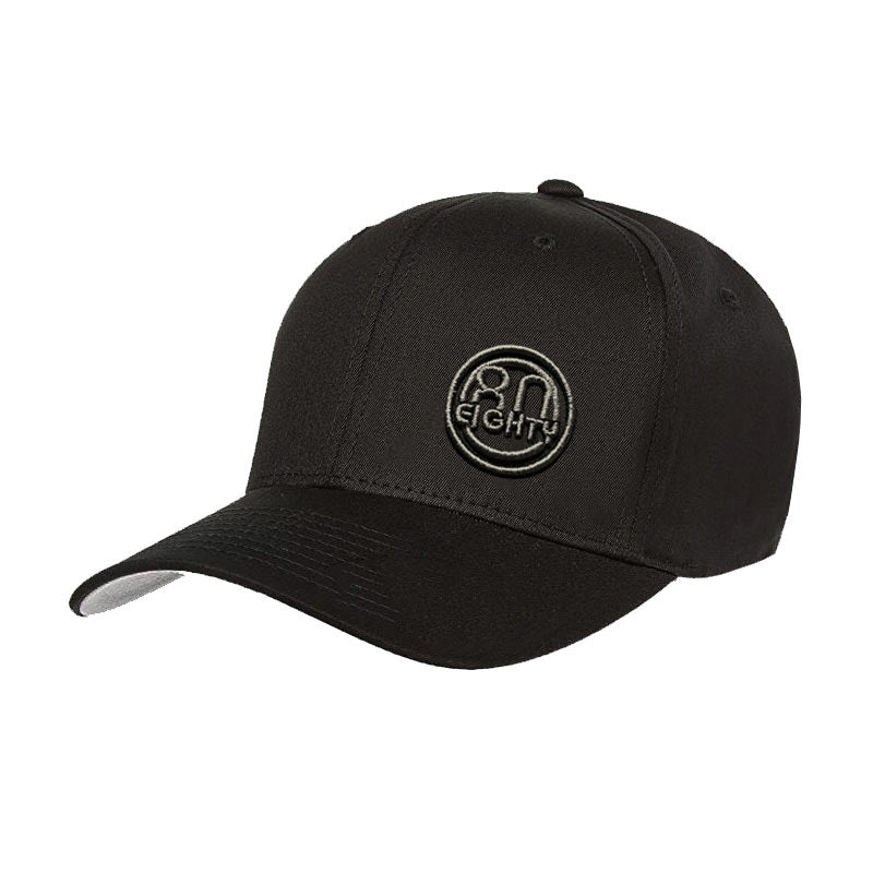 80Eighty® Black 3D Fitted Hat