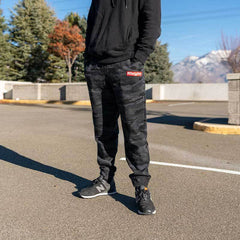 80Eighty® Black Camo Fleece Pant