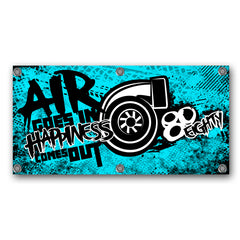 80Eighty® Air & Happiness Banner - Blue