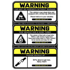 80Eighty® Warning Sticker Pack